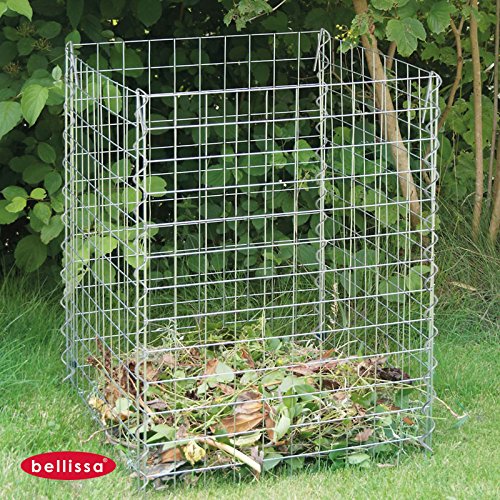 Stahlgitterkomposter Kompost Garten Metall Komposter verzinkt 350 l 60x60x80cm
