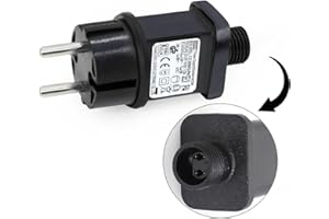 DR. WATCH 24V 6W Trasformatore LED CZJUTAI JT-DC24V6W IP44 Alimentazione per illuminazione di Natale – Presa europea, Base a vite, DC24V6W [E460]
