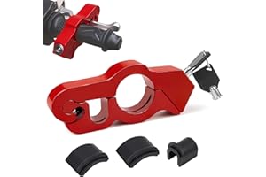 WPPQWP Universal Motorrad Schloss Lenker Set(Für Verschiedene Lenkerdurchmesser), Bremsscheibenschloss Motorrad, Hohe Sicherheit, Diebstahlsicherung für Motorräder, Motorroller und Geländewagen