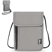 Portafoglio Da Collo Regolabile Nero - Per Uomo E Donna, Per Carte, Passaporto | 2 Pezzi, Leggero E Traspirante - Foto 11