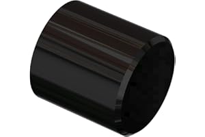 FLAIRDECO Deco Flair 11012031 0229 End Cap for Metal Curtain Pole 20 mm in Diameter, Black – Pack of 2 Set