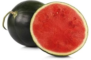 FLOWER FIELD STORY 20Pezzi Semi di anguria nera Varietà di frutta uniche Varietà di polpa rossa senza semi Varietà di giardini domestici Regali di giardinaggio squisiti Semi di cimelio non OGM