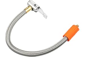 X AUTOHAUX 11.8" Tire Inflator Hose Adapter M6 without Air Release Valve