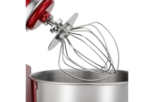 Welikekitchen 5KSM5THWWSS trzepaczka ze stali nierdzewnej do robota kuchennego KitchenAid z uchylną głowicą silnika