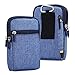 Produktbild LORDWEY 6.3 Zoll Leder Kleine Herrentasche Mini Messengertasche Mann Umhängetasche Messenger Bag Handy Gürteltasche mit Viele Reißverschluss Fächer/Clip
