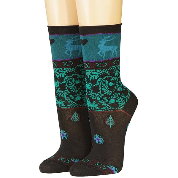 CRÖNERT Damen-Longsocks Mit Zitronen-Muster – Rollsaum, Hoher Baumwollanteil, Bequem, Größe 36-40
