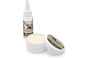 HeliaCARE KNIFE: Pflege Set *Klingen Öl 50ml + Messer Balsam 60ml*, BIO Lebensmittelqualität, Anti Rost und Pflege hochwertiger Messer o. Chemie