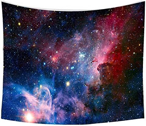 SUTING Starry Galaxy Sky Tapestry, Home 3D Cosmic Tapestry, Living Room Bedroom Decoration Tapestry, Mattress, Tablecloth (59.1"X82.7", Starry sky)