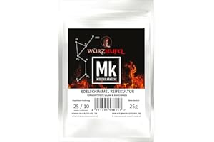 YUBAOLY Eingetragene Warenmarke ''Würzteufel'' Edelschimmel - Reifekultur, Salami Oberflächenschimmel - Schutzkultur zur Herstellung italienischer Salami. Beutel 25g. (ca. 250kg fertige Salami)