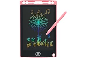 WUXINGMEILI LCD Writing Tablet for Kids, 8.5 Inch Drawing Doodle Board Pad Tablet Scribbler Pad, Portable Learning Educational Toys with Lock, Colourful Drawing Pad for Kids 3-6 Years Old Girl Boy