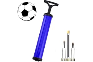 EXPECTRO Football pump, Portable Air Pump, Ball Pump Inflator Kit with Needle, Nozzle, Extension Hose for Football Basketball Water Polo Rugby Exercise Sports Ball Balloon