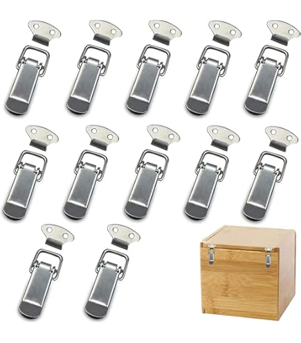 Sourcing Map Basculer Loquet 37mm Laitonné Décoratif Loquet