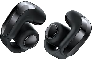 Ultra öppna öronsnäckor (2:a generationens) – Open Ear, Clip-On, trådlösa öronsnäckor, Bluetooth, Immersive Audio, trådlös laddning, max 28 timmars ljud, perfekt för resor, skola och jobb