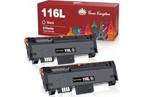 Toner Kingdom MLT-D116L Compatible Toner Cartridge for Samsung MLT-D116S for Samsung Xpress M2835DW M2675FN M2885FW M2825ND M2625D M2875FD M2875FW M2825DW M2675 M2825 875 M. 2885 (Black-2 Pack)