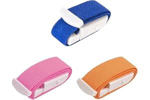 MFUOE 3 Pieces Tourniquet with Buckle Emergency Tourniquets Elastic Adjustable Quick and Slow Release Home Outdoor Emergency Care