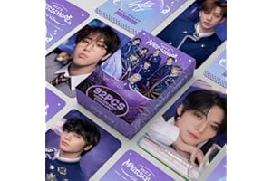ELEFAD 92PCS Stray Kids Photocards SKZ'S Magic School Fan Meeting Lomo Cards Stay Hideout Nouvel Album 60 cartes et 32 Autocollants Cadeau Set pour fans