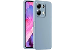 HULLIN Coque de Téléphone en Silicone Colorée, Adaptée à Redmi Note 13 4G (6.67") - Bleu fumé