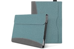 TPboyiqiS Tablet Case For Microsoft Surface GO 4/GO 3/GO 2/GO1 10.5 Inch - Multiple Angle Viewing Cover with Pocket & Stylus Holder (Blue)