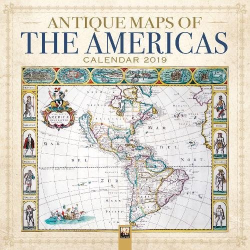 Livres Couvertures de Antique Maps of the Americas Wall Calendar 2019 (Art Calendar)