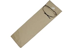 AventikINT Cotton Cloth Fishing Rod Sleeve Cover Pole Sock Glove Protector Bag Pouch with 5 Compartments