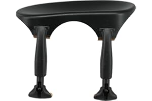 Wittner Repose-Menton, Repose-Menton central (centré) Alto, plastique High-Tech, anatomiquement formé, testé pour les allergies, avec tournevis, noir, Made in Germany, 254131