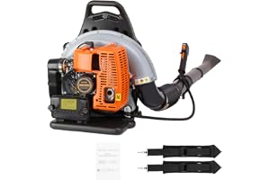 63CC Bensinryggsäck lövblås 2 takts kraftfull ryggsäck 2,7 KW fläkt gaseffektsopare 6800 R/min handhållen trådlös trädgårdsfl