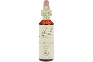 Bach - Kwiat Bach Hornbeam, suplement diety, z ekstraktem z kwiatów kwaśnych, winogrona Alc 27% Vol, pomaga zarządzać emocjami, gdy chcesz mieć więcej entuzjazmu - 20 ml