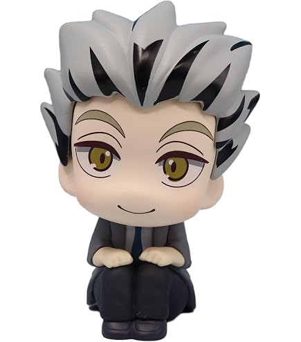Zhongkaihua Haikyuu!! Kotaro Bokuto Figura 10 cm Carino Action Figurine Anime Pvc Statue Case Computer Desk Ornamento Decorazione