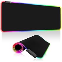 Naispanda Personalizzata Personalizzato Tappetini per Il Mouse Personalizza Tappetino Mouse Pad Gaming da Gioco RGB LED, impermeabile12 modalità di Illuminazione per Computer PC, 800 x 300 x 4 mm