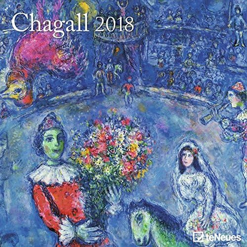 2018 Chagall Calender - teNeues Grid Calendar- Art Calender - 30 x 30 cm