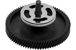 KOYOFEI Hardened Steel Extruder Gear Kit for H2D, 3D Printer DLC Nano Coating Hardened Steel Extruder Dual Gear Aluminum Handle and POM Gear Kit for H2D