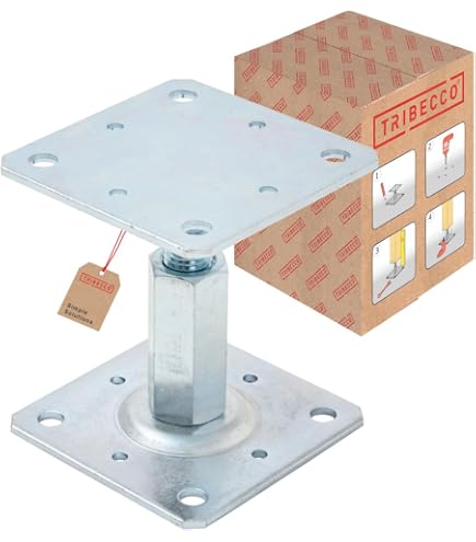 KOTARBAU® 4 Stk. H-Pfostenträger Zum Einbetonieren 150mm/600mm Aus