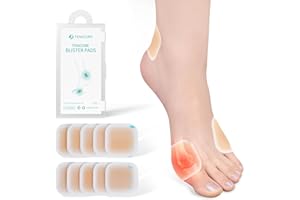 Tech Love Ballen-Pads,Hallux Valgus Relief, Blasenpflaster für Frauen und Männer, Hydrokolloid-Bandagen,Zehen- und Fußballenschutz-Pads,Sohlen- und Fersenkissen,Wasserdicht,Dünn,10 STCK