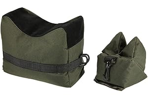 TSUCHIYA Gewehrauflage Vorne & Hinten | Vorderschaftauflage Befüllte Hinterschaftauflage Einschießhilfe | Waffenauflage Für Outdoor Jagd,Schießstand,Schießsport Zielschießen Üben