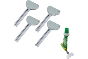 MNIXY 4 Stück Tubenauspresser, Tubenquetscher Maschine aus Metall Farbe Kleber Handcreme Kosmetik Haargel Zahnpasta Lebensmittel Senf Tubenpresse Tubenausdrücker Ausquetscher Tubenschlüssel