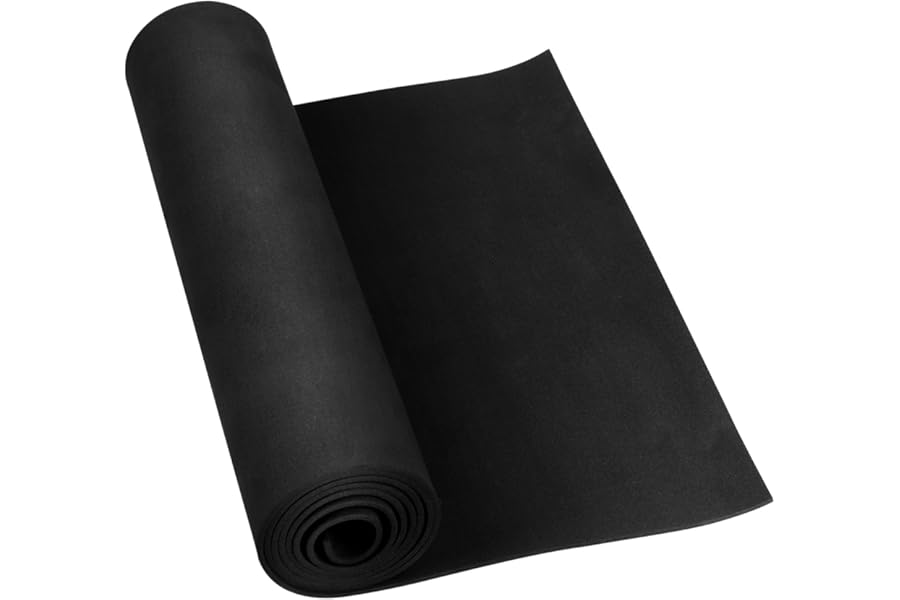 Do²ping Black EVA Foam Sheet, 1mm Thick (1-10mm) EVA Foam Cosplay, 49"x13.5" with High Density 86kg/m3 Eva Foam Roll for Art Craft Halloween Costume DIY Project (1mm Black)