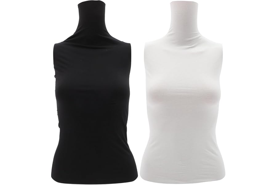 ULTECHNOVO Female Mannequin Cover 27 Inch Elastic Cotton Upper Body Overlay for Dressmaker Dummy Suitable for Jewelry Clothing Display and Photography
