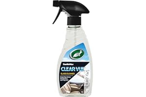 Turtle Wax Clearvue Car Glass Window Cleaner 500ml - Streak-Free Finish with Crystal Clear Glass Results - Suitable for Car Windows and Motorcycle Helmets