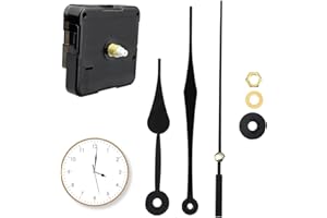 Blunesta Silent Quartz Clock Movement Kit with Hands for DIY & Repairs – Easy Install