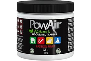 PowAir Gel Natural Odour Neutraliser - Passion Fruit Fragrance - Effective Home Odour Eliminator with Natural Essential Oils (732g)