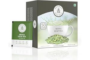 HERBAL HERMIT Senna Tea Bags, Premium Herbal Laxative Tea for Constipation Relief, Smooth Move Colon Cleanse| Made from 100% Natural Senna Leaves (50 Tea Bags)