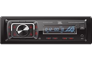 ‎JBL JBL Radio samochodowe Bluetooth Celebrity 150 firmy Harman Kardon, 1 DIN 4 x 50 W AM/FM Radio z Bluetooth Streaming i zestawem głośnomówiącym do samochodu ze zdejmowanym wyświetlaczem, USB, SD, AUX i