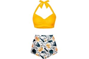 GENERIC Traje De BañO Naranja Mujer Trikinis Mujer 2019 Bikinis De Mujer Tallas Grandes Traje De BañO A Crochet para Dama Bikinis Vientre Plano Bikini Mujer Copa D Bikini Mujer Completo Bikini Gorda Mujer