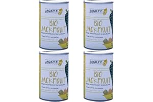 Jacky F. Bio Jackfruit, Junge Jackfrucht in Salzlake, 4er Pack (4 x 400 g Dose)