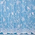 John Aird Robyn Design Net Curtain - Width Sold By The Metre (Drop: 54" / 137cm)