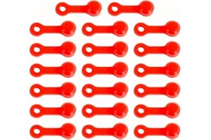 for FACULX 20pcs Bicycle Hydraulic Brake Bleed Nipple Cap Bleeder Screw Cap For ,Bicycle Brake Bleeder Cap Bike Hydraulic Brake Caliper Bleed Nipple Compatible(red)