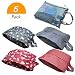 Produktbild Meetory 5 Pack Travel Organizer Tasche Set mit Reißverschluss, 4 Reise Schuh Taschen, 1 Multifunktions-Make up Aufbewahrungstasche, Tragbar Wasserdicht Oxford für Damen und Herren