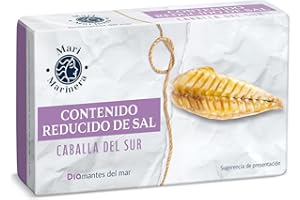 Mari Marinera de Dia Filetes de Caballa en Aceite de Oliva Bajo en Sal Lata, 85g