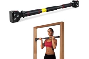 leikefitness Pull-Up Bar For Door Frame Chin Up Bar Upper Body Workout Adjustable Portable Training Pull-Up Bars Bars without Screw - Adjustable Width Locking Mechanism