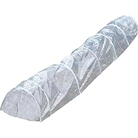 Folientunnel,pflanztunnel,Gewächshaus 5M Transparentes PE-Tuch + 7 Gewölbter Stahldraht, Tunnel-Treibhaus Länge 500 Cm…